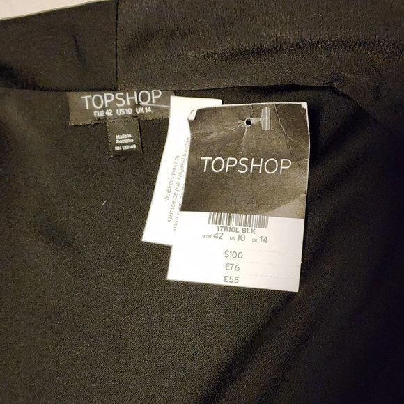 TopShop Front Wrap Mini Dress Blazer with Side Tie NWT | Size 10 - Picture 6 of 6